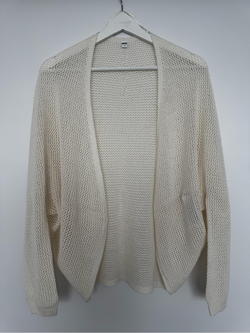 Uniqlo - Cream Open-Knit Women's Cardigan